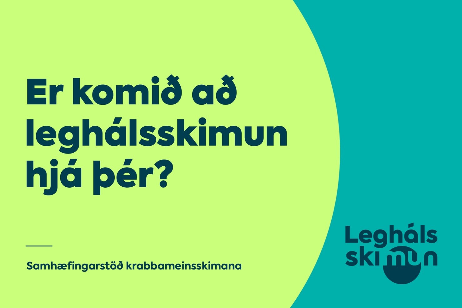 Mynd af frétt Síðdegisopnun í leghálsskimanir á heilsugæslustöðvum