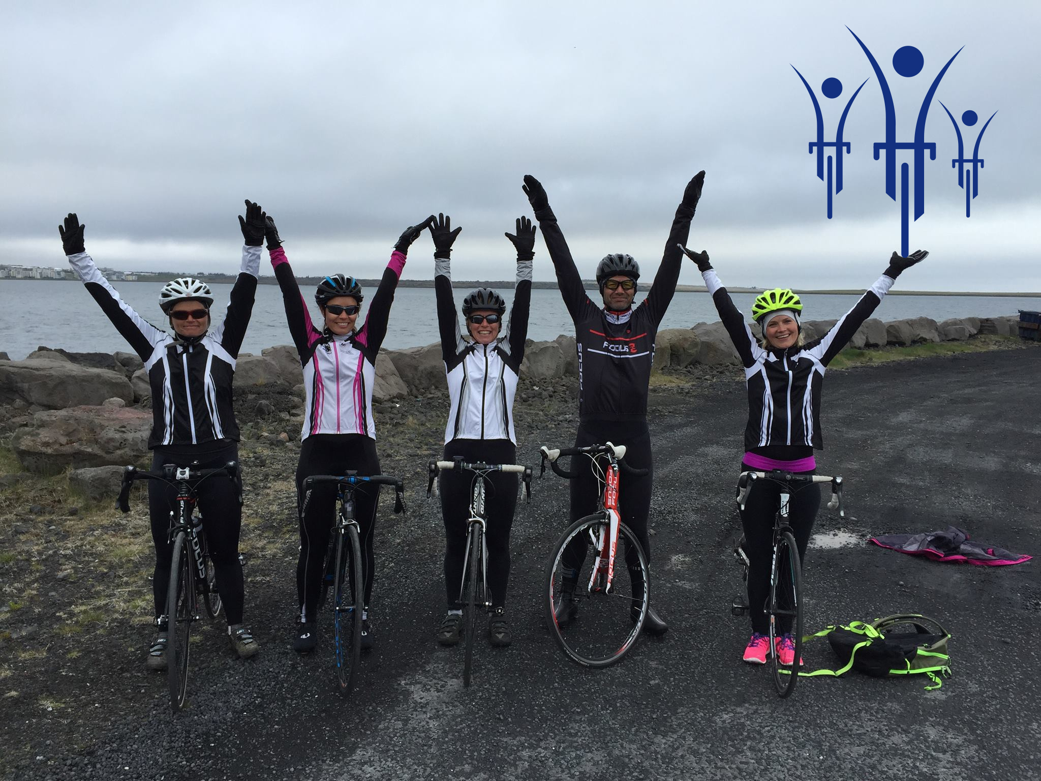 Mynd af frétt HH með lið í  WOW-cyclothon